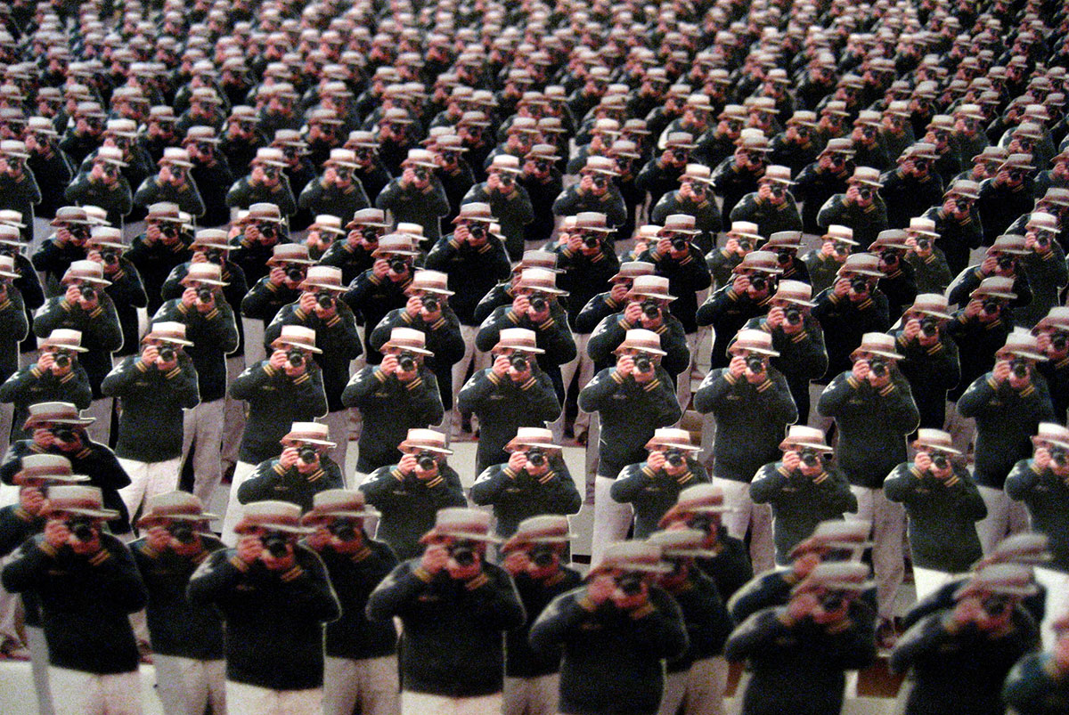Installation view (dimensions variable) of the Japanese Guerilla Paparazzi by Julia Murakami